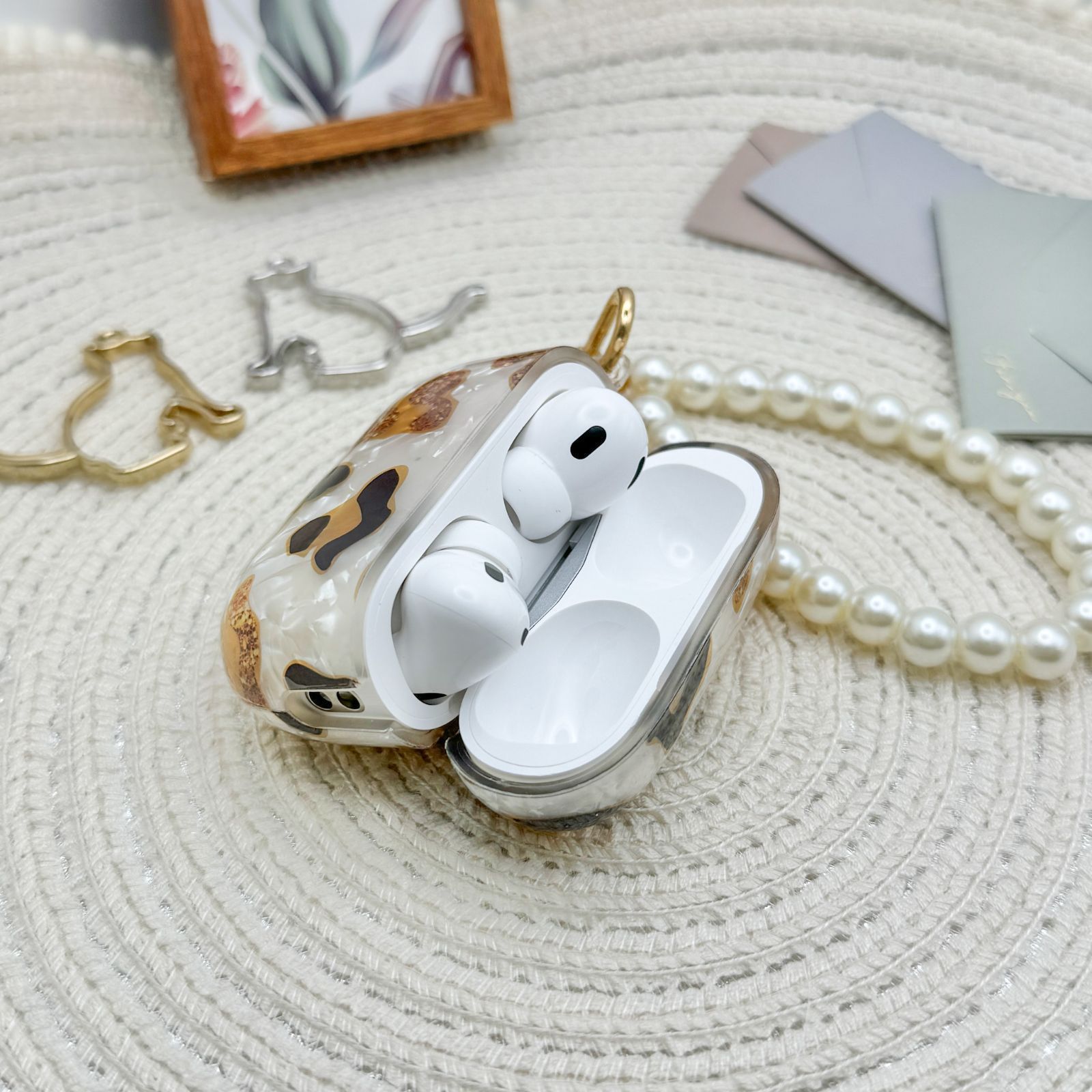 AirPods ケース Apple AirPods Pro 2 第2世代 ヒョウ柄 アニマル AirPods ケース Apple AirPods Pro 2 第2世代 ヒョウ柄 アニマル