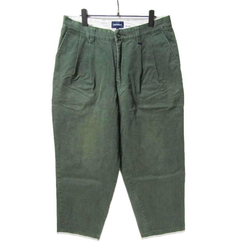 DESCENDANT ディセンダント DC-3 ORGANIC COTTON TWILL TROUSERS FADE