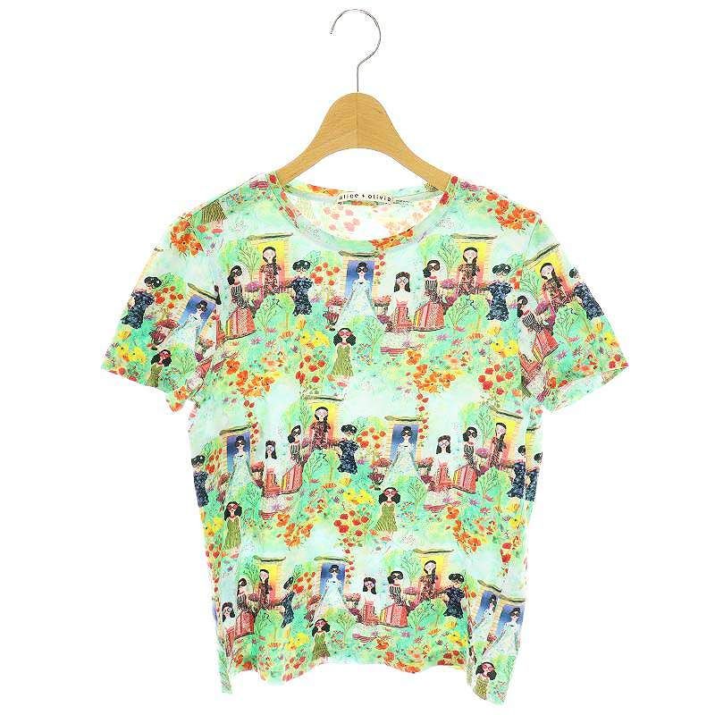 新品 alice+olivia アリスプラスオリビア　Tシャツ Alice+Olivia - アリスオリビア⭐︎ステイシープリントTシャツの