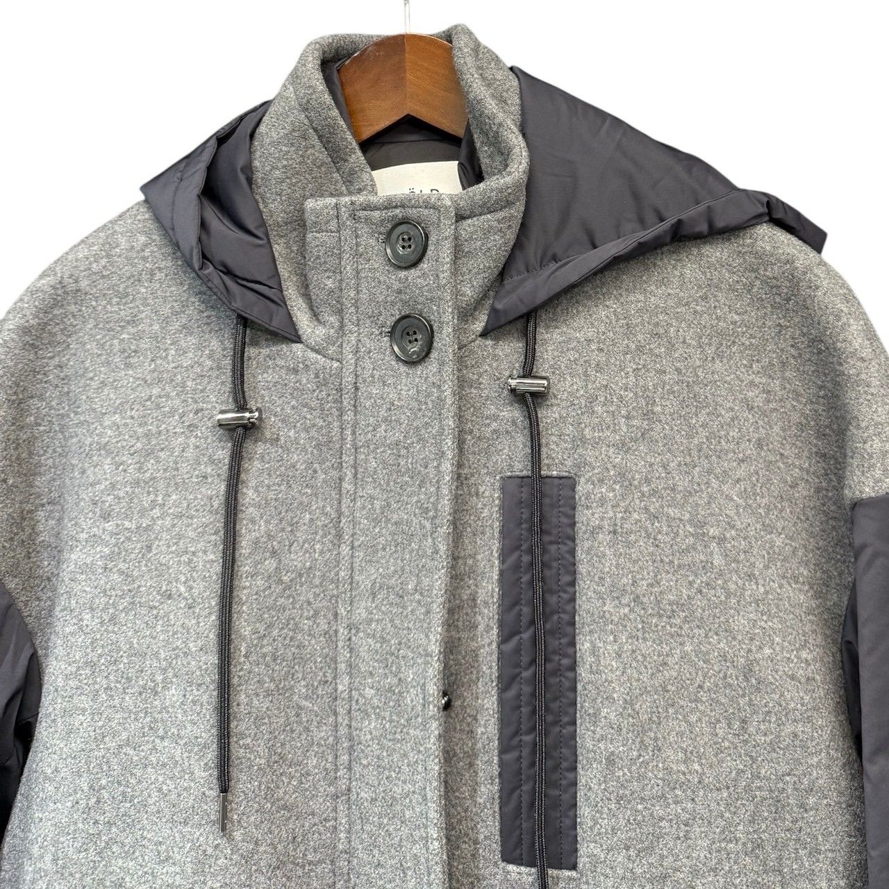 【クリーニング済】ENFOLD ライナー付きウールナイロンコート 38 ENFOLD エンフォルド 19AW ライナー付きウールナイロンコート 300CA330