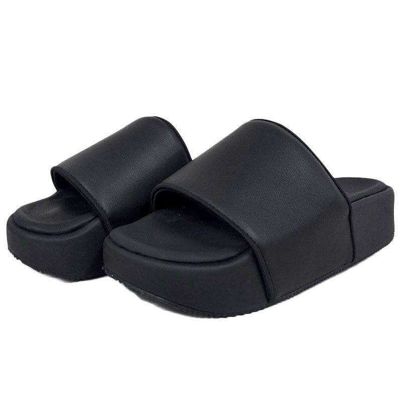 Y-3 ワイスリー ヨウジヤマモト adidas アディダス FZ6403 SLIDE US6 24.5cm スライド 厚底 サンダル レザー スポーツスタイル 送料無料