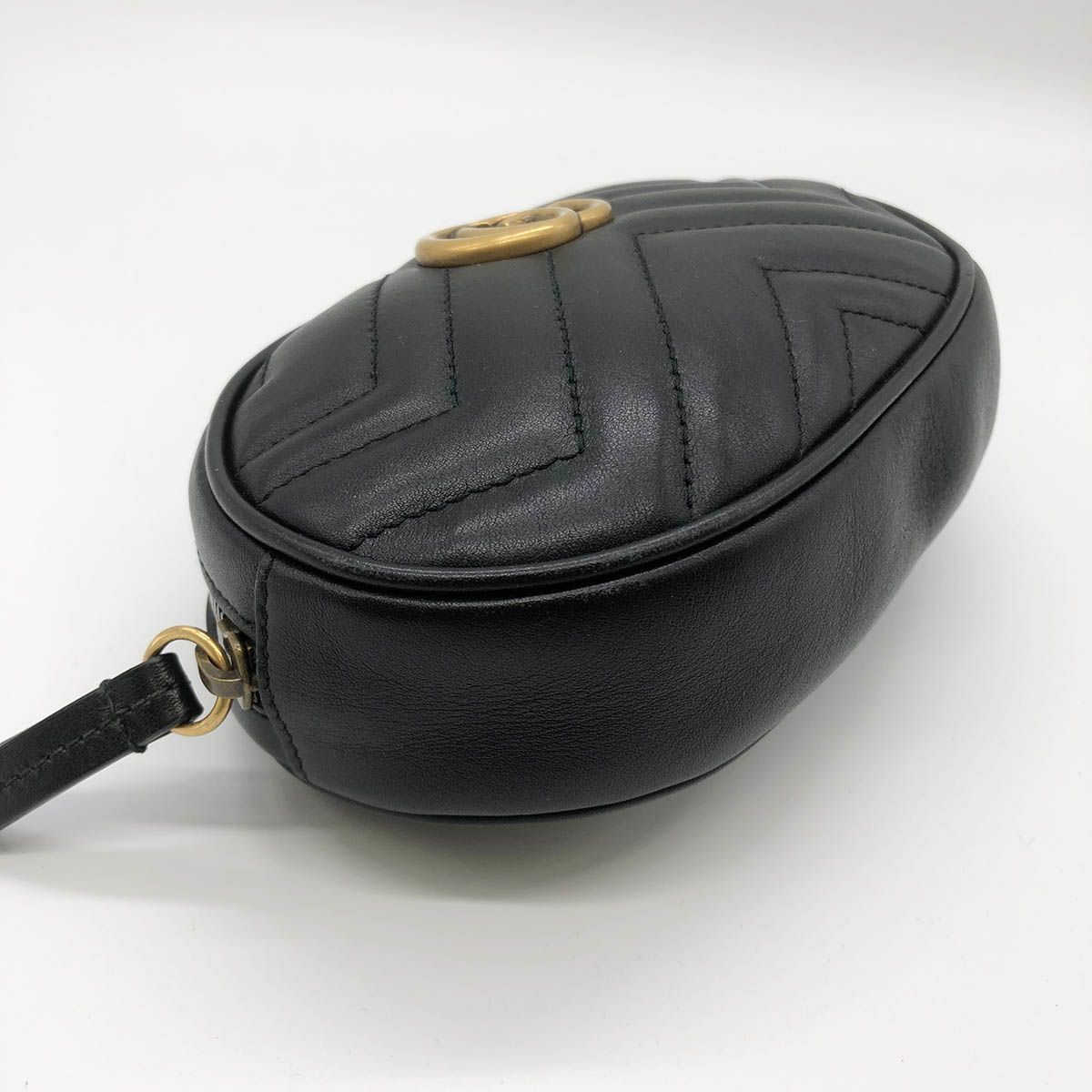 美品 GUCCI グッチ GGマーモント ウエストバッグ ウエストポーチ