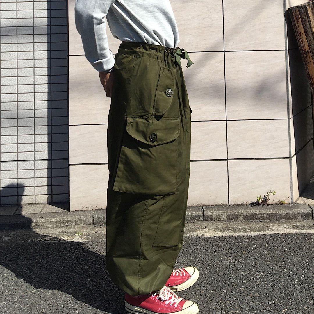 80s デッドストック【Canadian Army】カナダ軍 ウィンドプルーフ オーバーパンツ カーゴパンツ ECW Windproof Overpants L-S