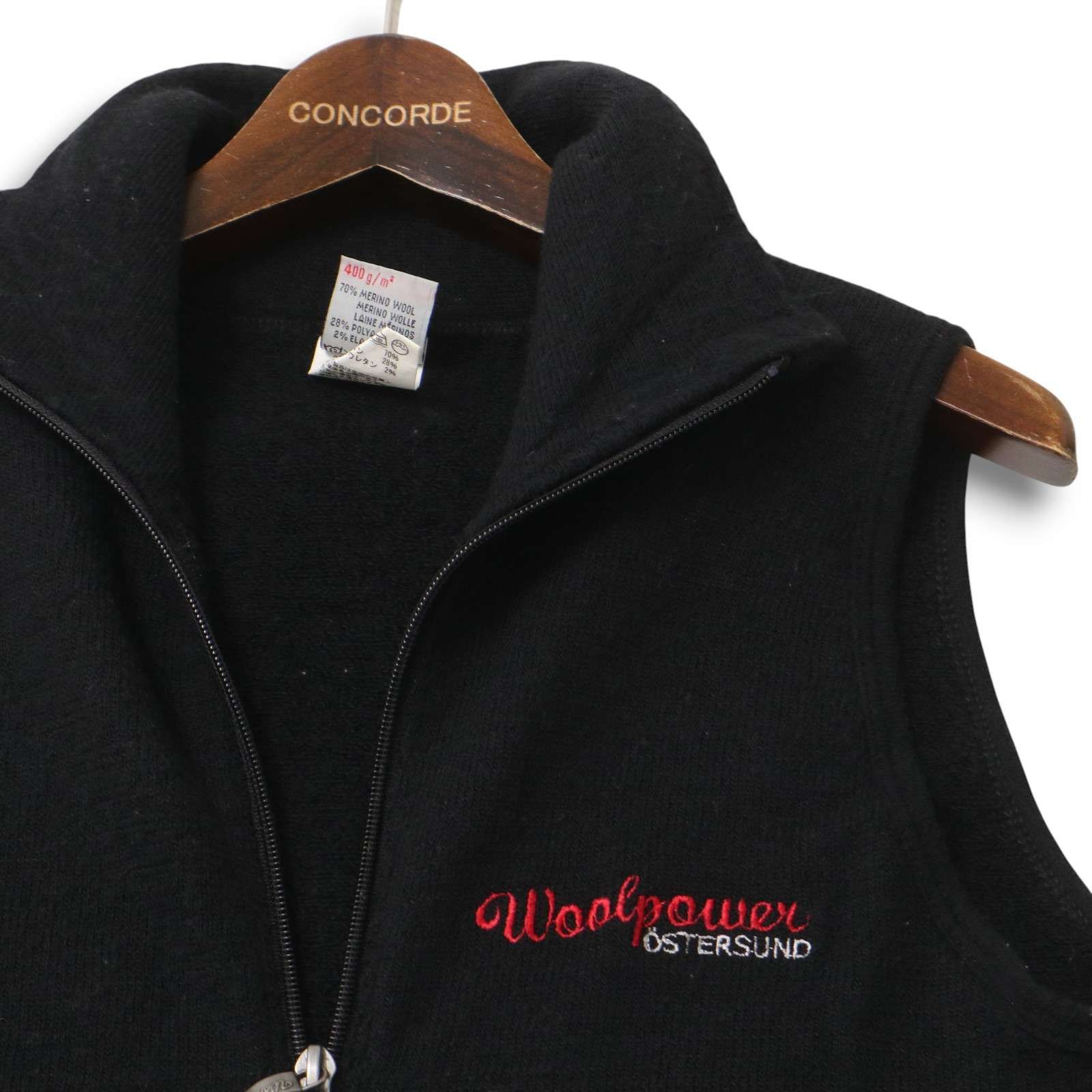 スウェーデン製 Woolpower ウールパワー ジップアップ ウールベスト サイズ S ネイビー Made in Sweden WOOLPOWER FULL ZIP JACKET 400 ⁄ ウールパワー フルジップジャケット