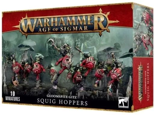 ミニチュアゲーム グルームスパイト ギット スクィッグ ホッパー ウォーハンマー エイジ オヴ シグマー Gloomspite Gitz Squig Hoppers 89-44