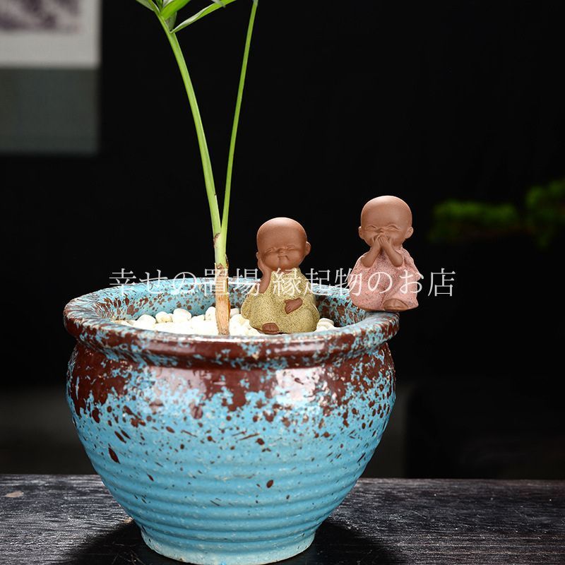 小僧 小和尚 置物 オブジェ 風水 茶寵 茶器 飾り 茶寵 ちゃちん 開運