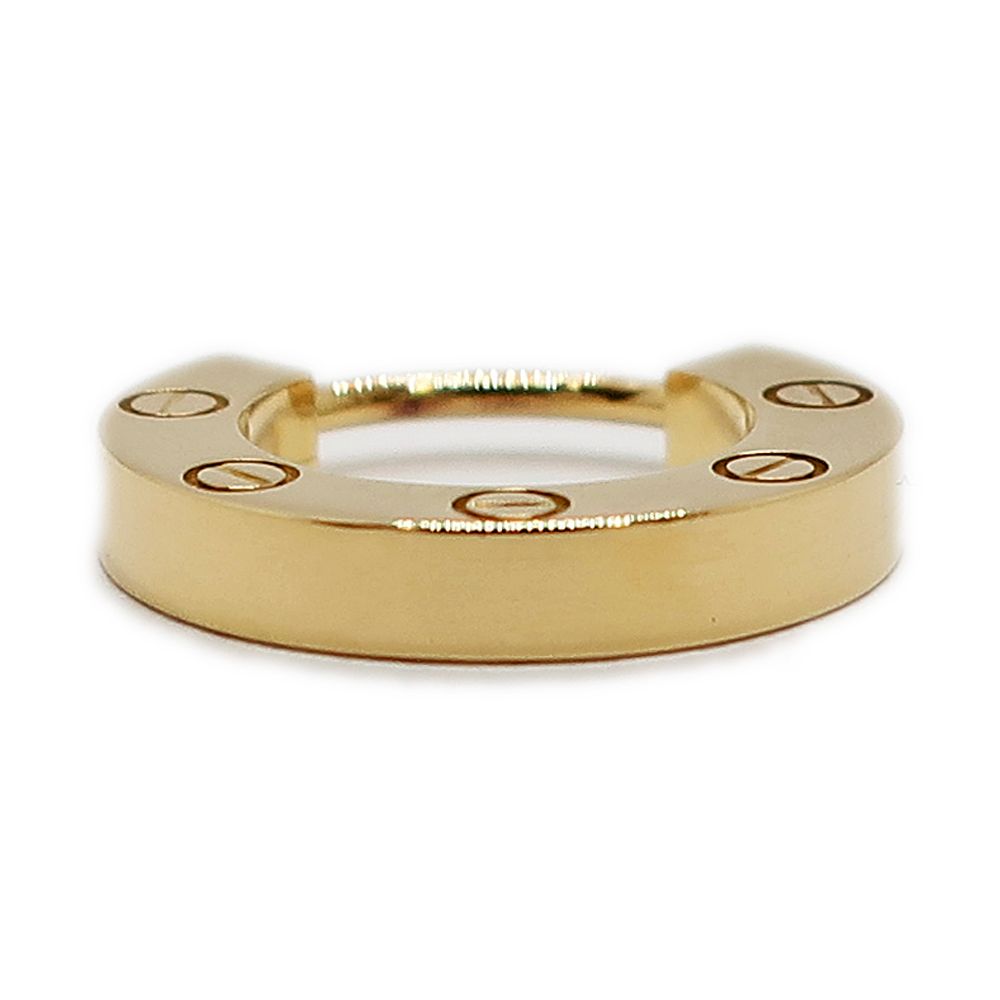 天白】カルティエ Love シングル イヤリング 750YG ピアス B8301423