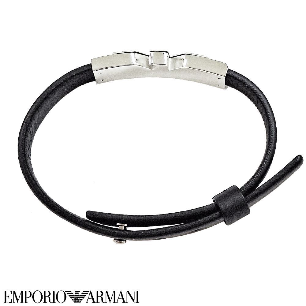 エンポリオアルマーニ ブレス レザー EMPORIO ARMANI EGS3075040 新品】エンポリオアルマーニ ブレスレット レザー ブレス メンズ