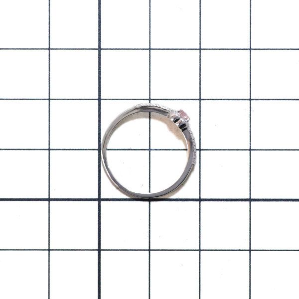 新品 希少 Pt950 ハートシェイプ 天然ピンク ダイヤモンド リング  