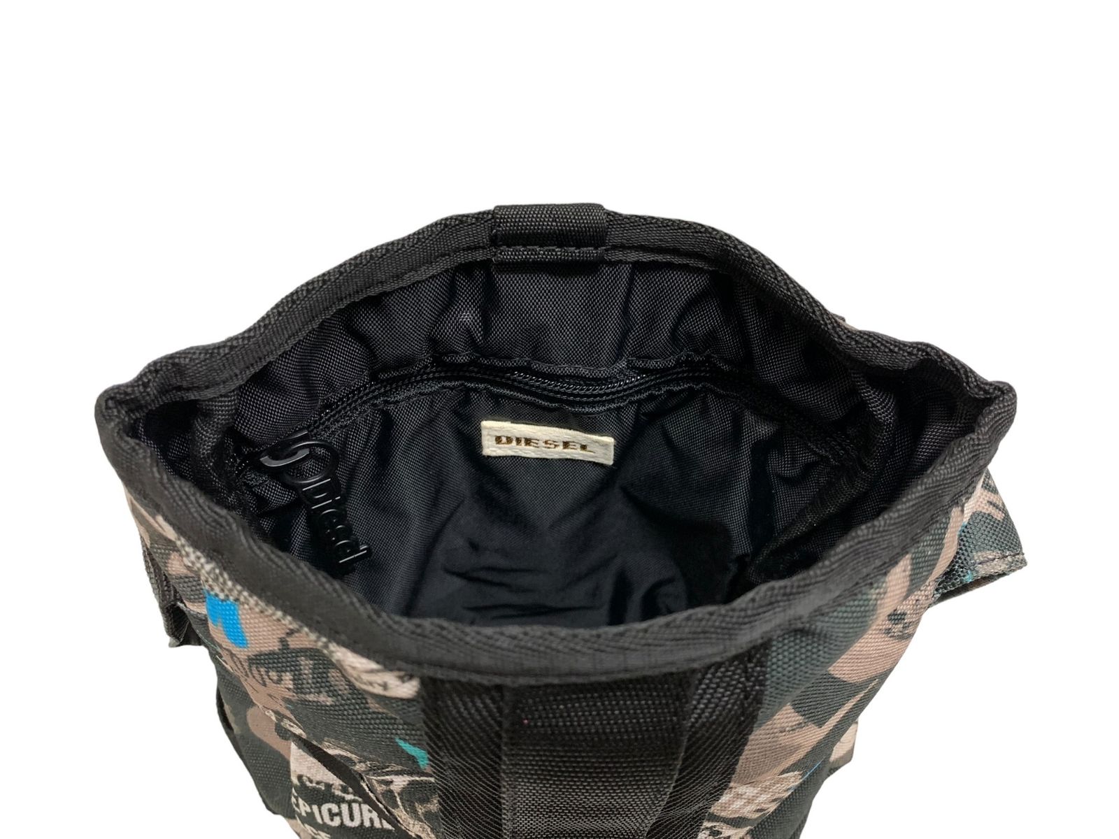DIESEL (ディーゼル) ショルダーポーチ バッグ 総柄 ナイロン ユニ