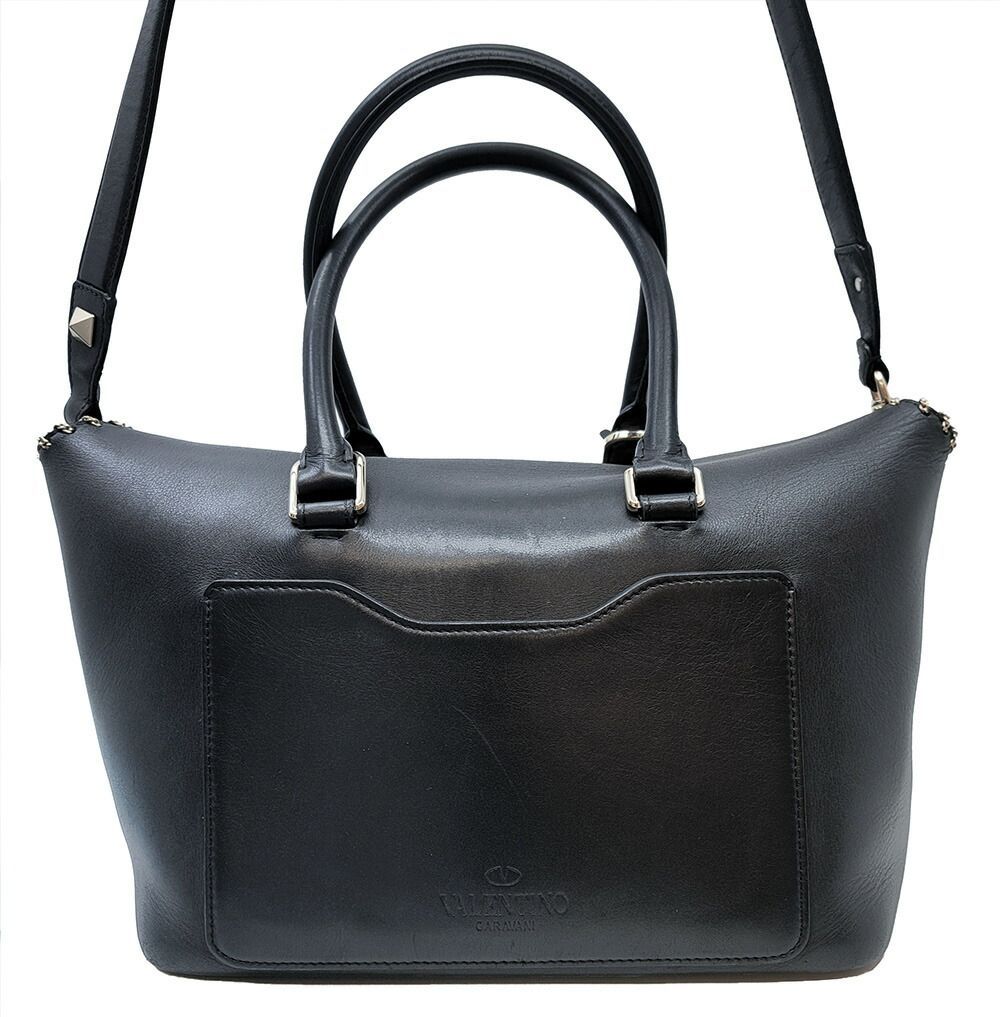 【VALENTINO GARAVANI】2wayバッグ　ゴールド金具　ブラック VALENTINO GARAVANI】2wayバッグ ゴールド金具 ブラック