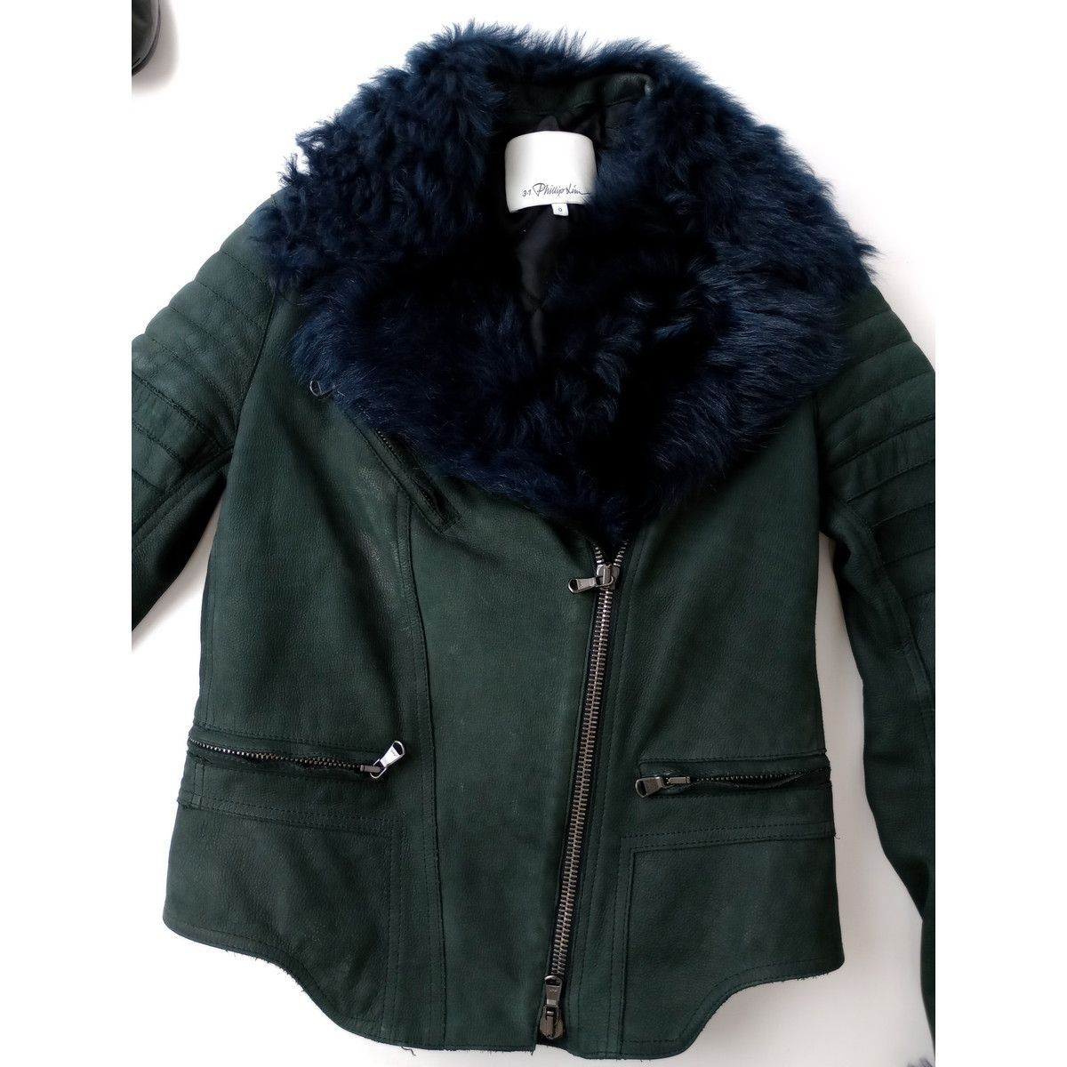 3.1 phillip lim スリーワン フィリップリム ラビットファー レザー