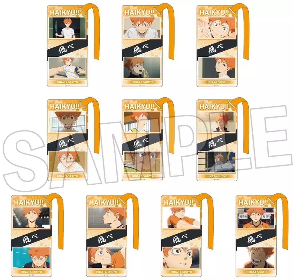 ブックカバー 栞 全10種セット ハイキュー!! アクリル栞 日向翔陽BOX