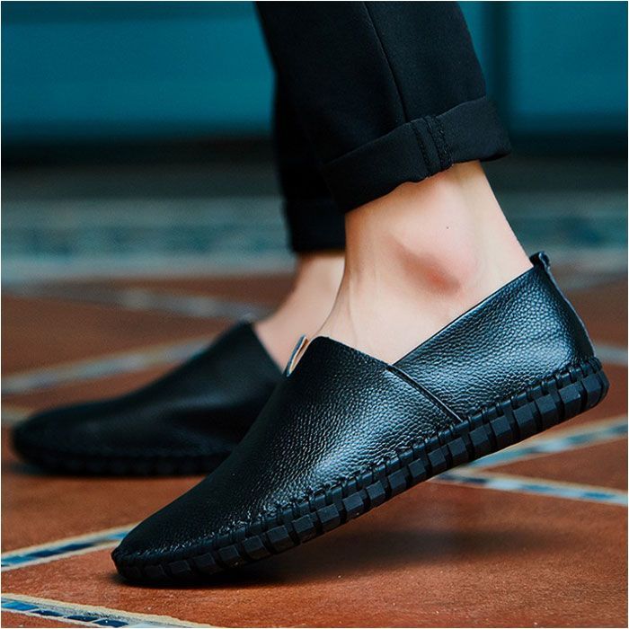 39(25cm)  レザー スリッポン スニーカー スリッポン スニーカー レザー メンズ ローシューズ メンズシューズ カジュアルシューズ シューズ 軽い 軽量 ローカット 丈夫 履きやすさ 柔らかい 柔