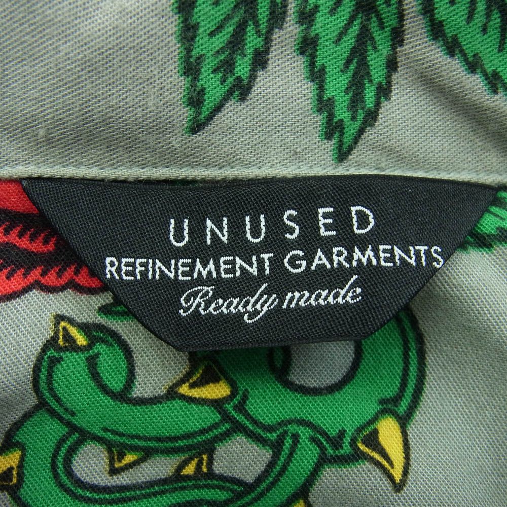 UNUSED アンユーズド 18SS US1405 Rose Pattern Short-Sleeve Shirt