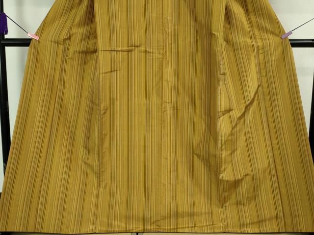 平和屋着物□極上 本場黄八丈 平織 紬 伝統工芸士 西條吉広 笹本重子  
