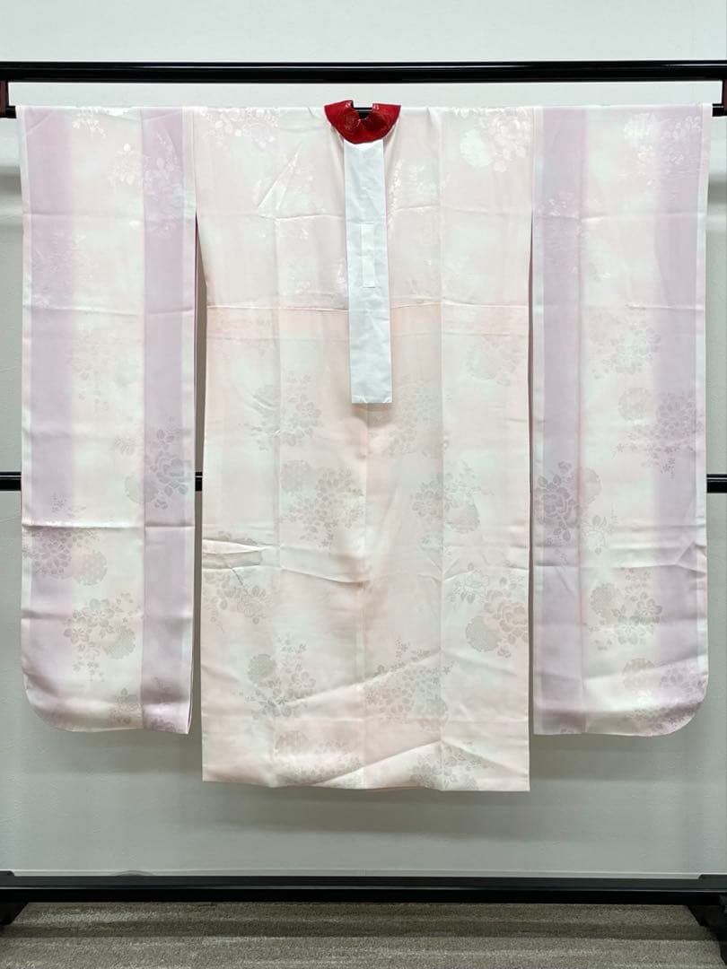 振袖 長襦袢 袋帯 3点セット 身丈162cm 撥水加工済み H.L 振袖3点セット 白地渋グリーン雲取り吉祥花 振袖 袋帯 長襦袢 成人