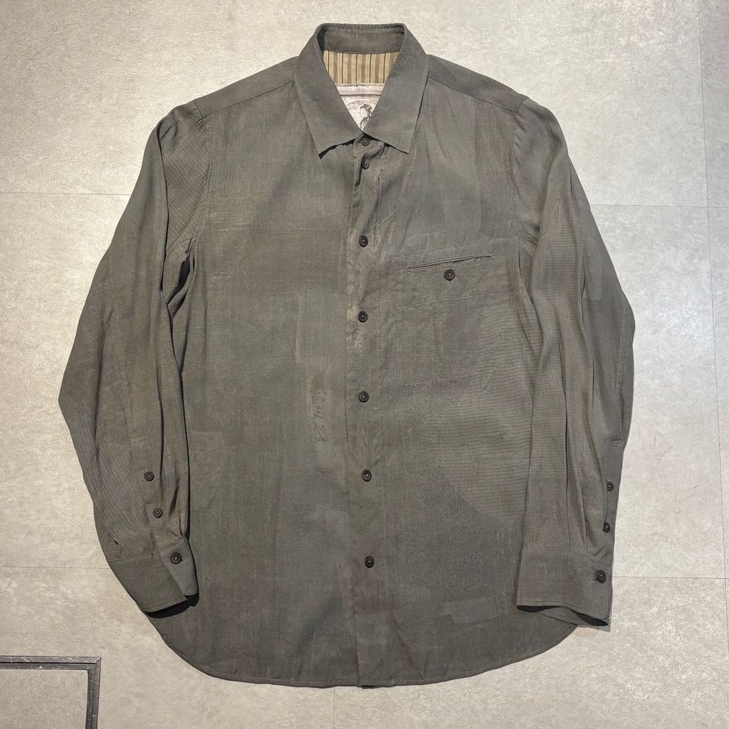 ZIGGY CHEN ジギーチェン 24SS Classic Collar Shirt 長袖 シルク 