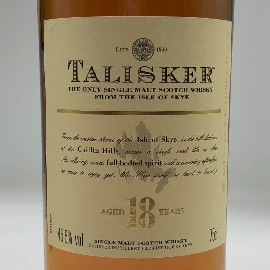 タリスカー18年　旧ボトル Amazon.co.jp: TALISKER タリスカー 18年 旧ボトル シングル