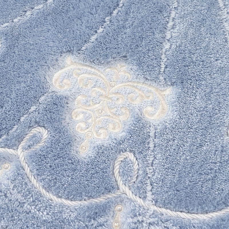 センコー NYNAS ロマンスシェル トイレマット 約55×65cm ブルー 11681