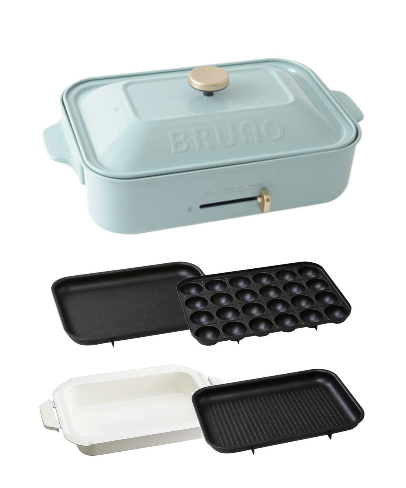 人気商品 ひとり暮らし 小型 3人用 にも 2人 1人 洗いやすい 温度調節 1200w ふた付き A4 蓋 一台 これ1台 かわいい おしゃれ Gray Blue サイズ 灰 青 ブルーグレー グリル 平面 セラミックコート鍋 BOE021-BGY た