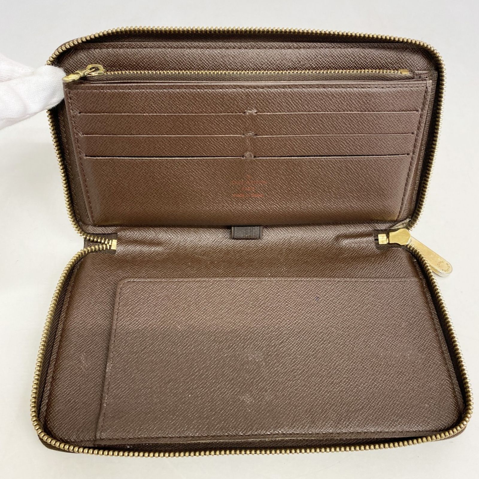 【最高級美品】ルイヴィトン ダミエ ジッピー オーガナイザー エベヌ ルイヴィトン LOUIS VUITTON ジッピー・オーガナイザー ダミエ