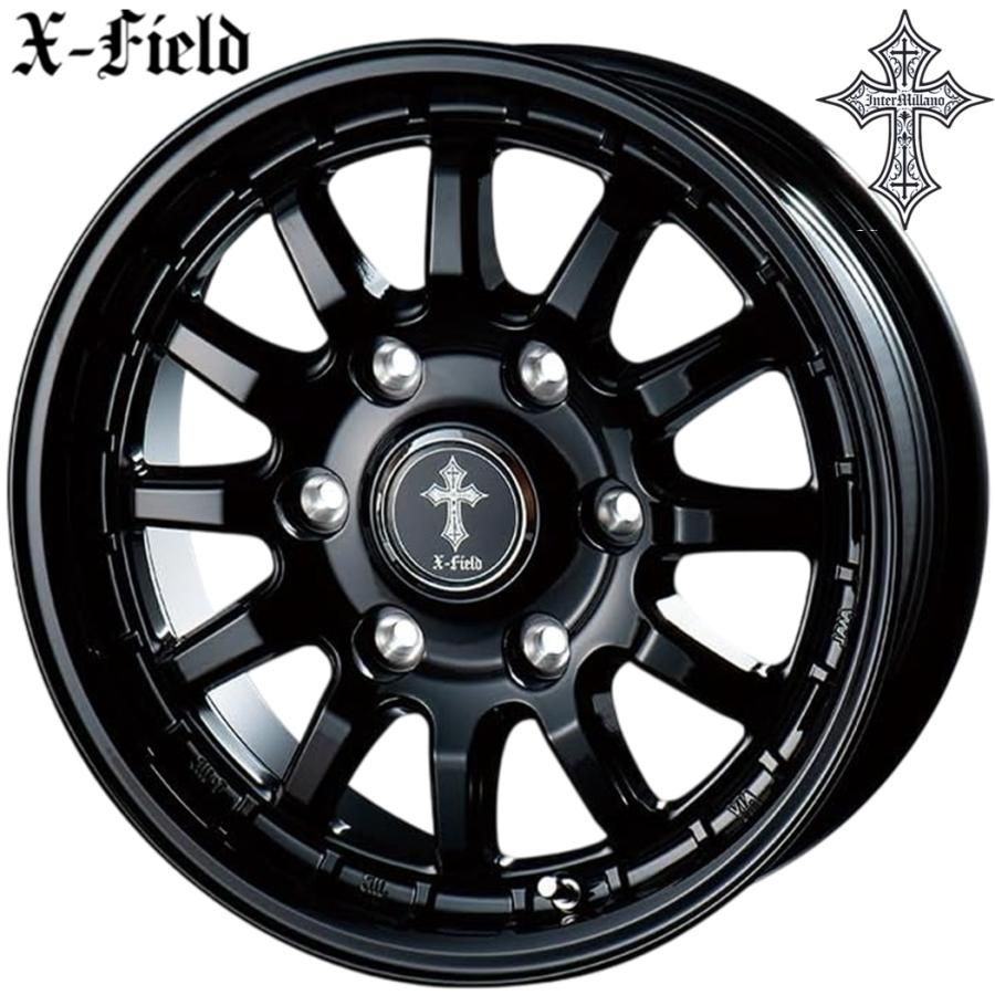 期間 ラジアル ベスト X-FIELD α クロスフィールド アルファ 15ｘ6.0 ＋43 6H 139.7 ブラック ｘ４本 GY EAGLE 1 ナスカープラス 195 80R15