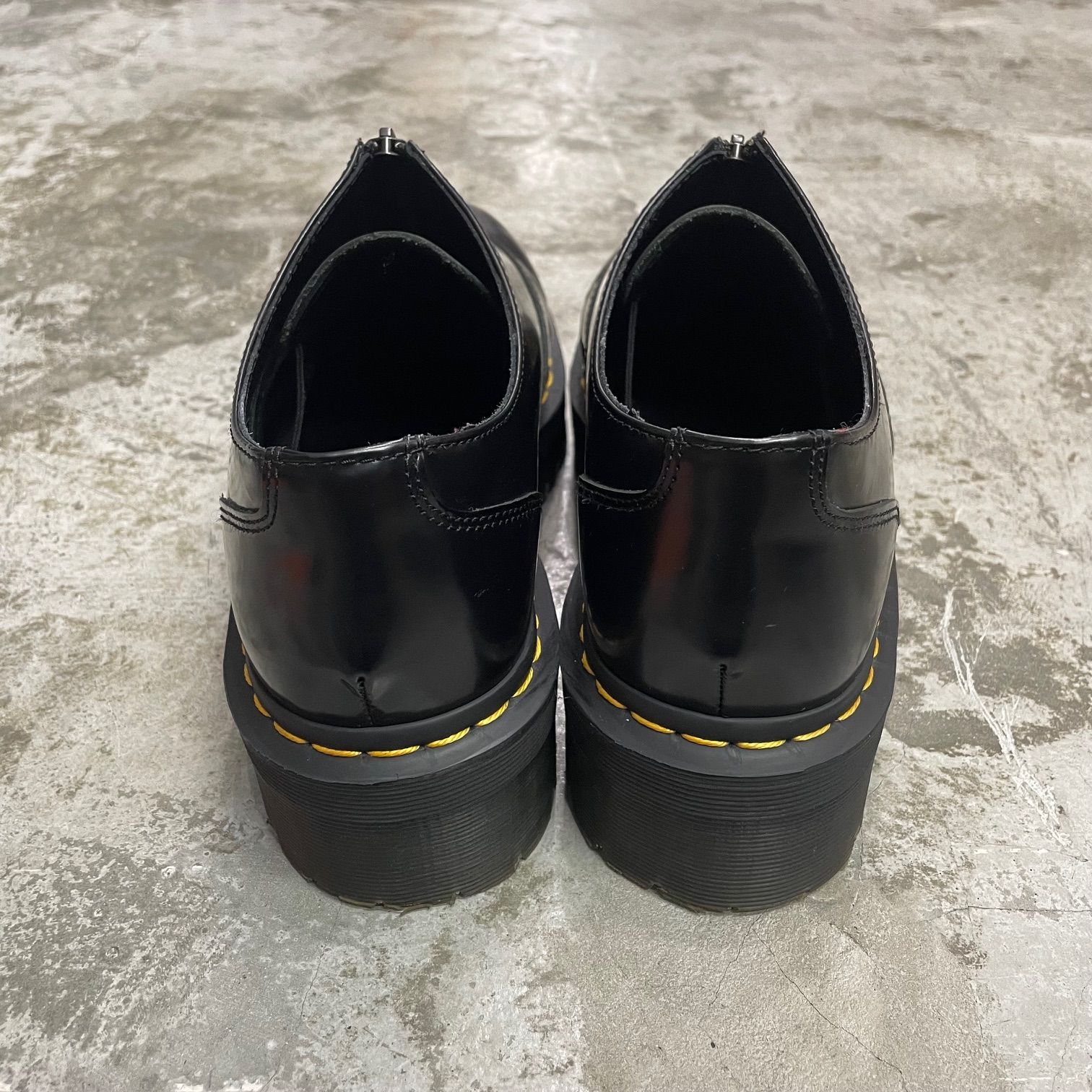 Dr.Martens 25451001 AURIAN II QUAD オウリアン 2 クアット ジップ レザー シューズ 短靴 ドクターマーチン UK8  76496A1