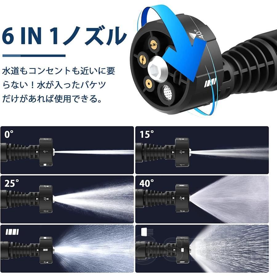 2024送料込み 高圧洗浄機 コードレス 充電式 マキタバッテリー互換 4.0MPa 大容量バッテリー付き 収納ケース付き ポータブル 洗車 ガン 自吸式  強力噴射 軽量 小型 家庭用 - メルカリ