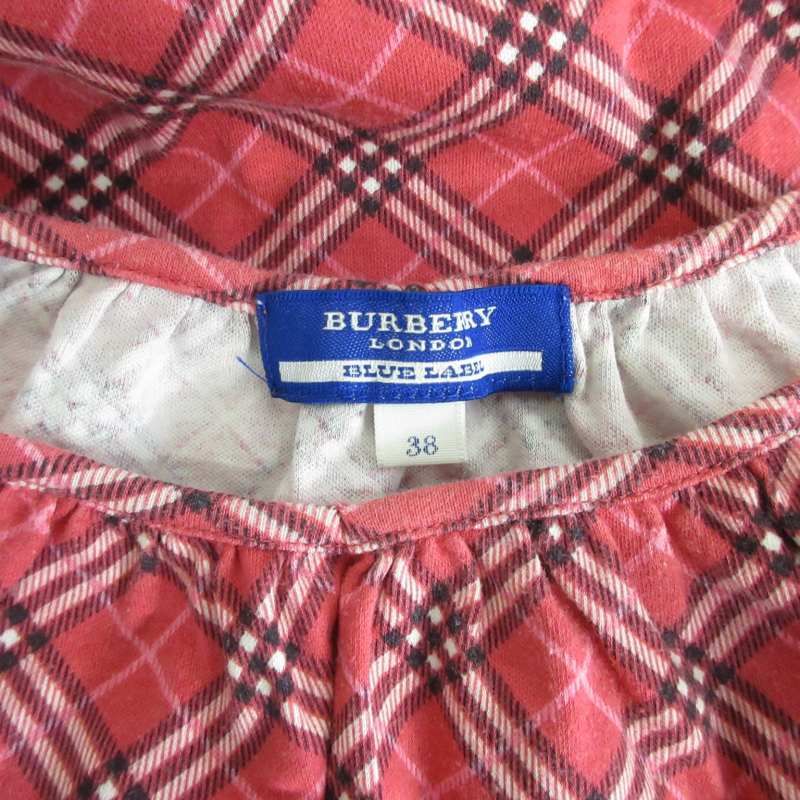 バーバリーブルーレーベル BURBERRY BLUE LABEL チェックカットソー 