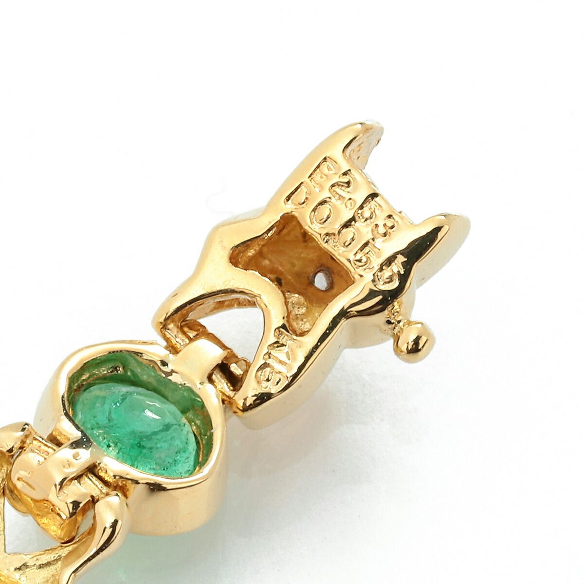 ブレスレット エメラルド 2.53ct ダイヤモンド K18 中古 プレラブド  