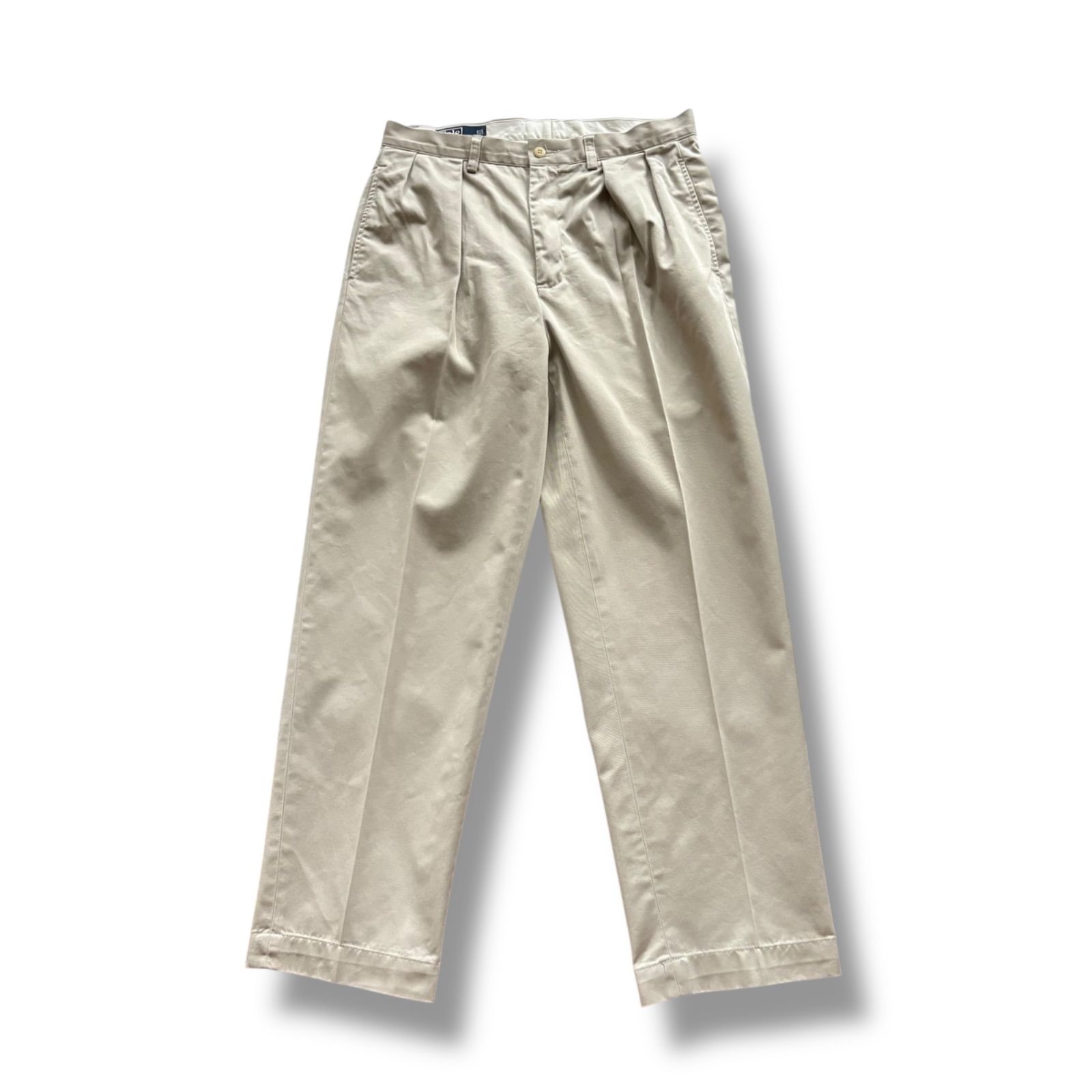 ９０’s ラルフローレン　アンドリュー　チノ　パンツ　ツータック 90s POLO RALPH LAUREN インプリーツ ツータック チノパン