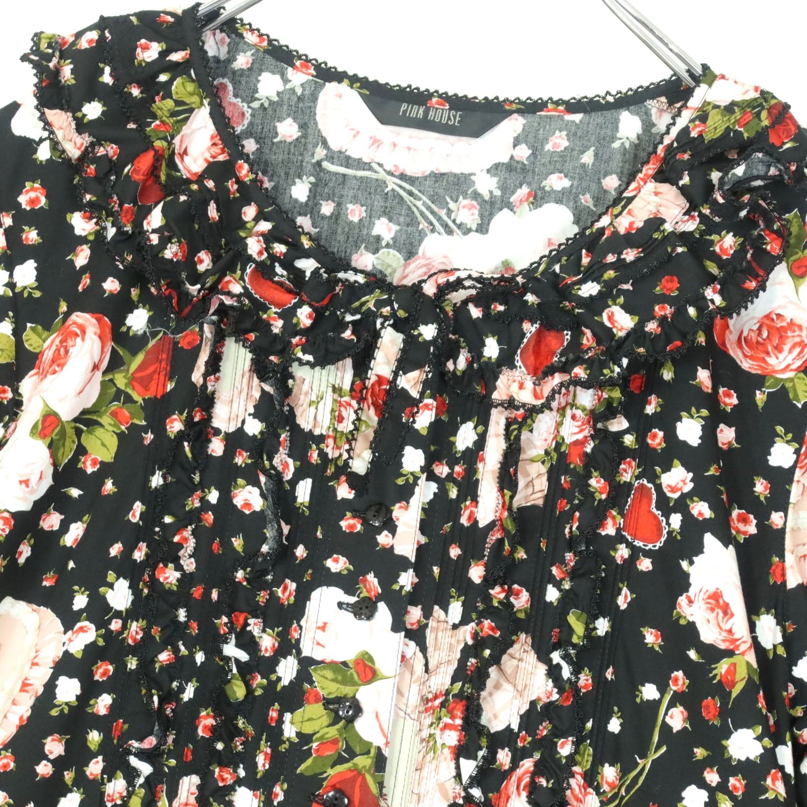 極美品】ピンクハウス☆2023早春カタログ掲載！ オーナメントローズpt  