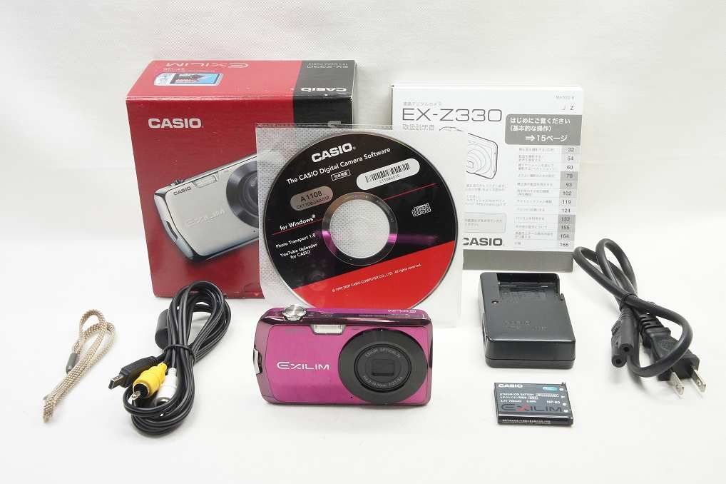 CASIO カシオ EXILIM EX-Z330 コンパクトデジタルカメラ パープル 元 250711l