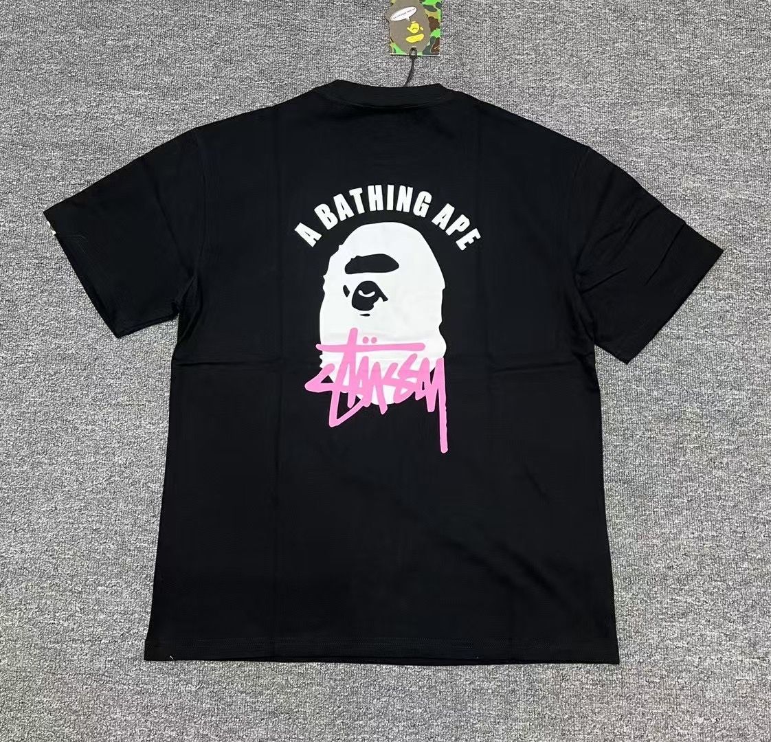 新品】Stussy x A BATHING APE アベイシングエイプ bape T 半袖 新品】Stussy x A BATHING APE アベイシングエイプ bape T 半袖