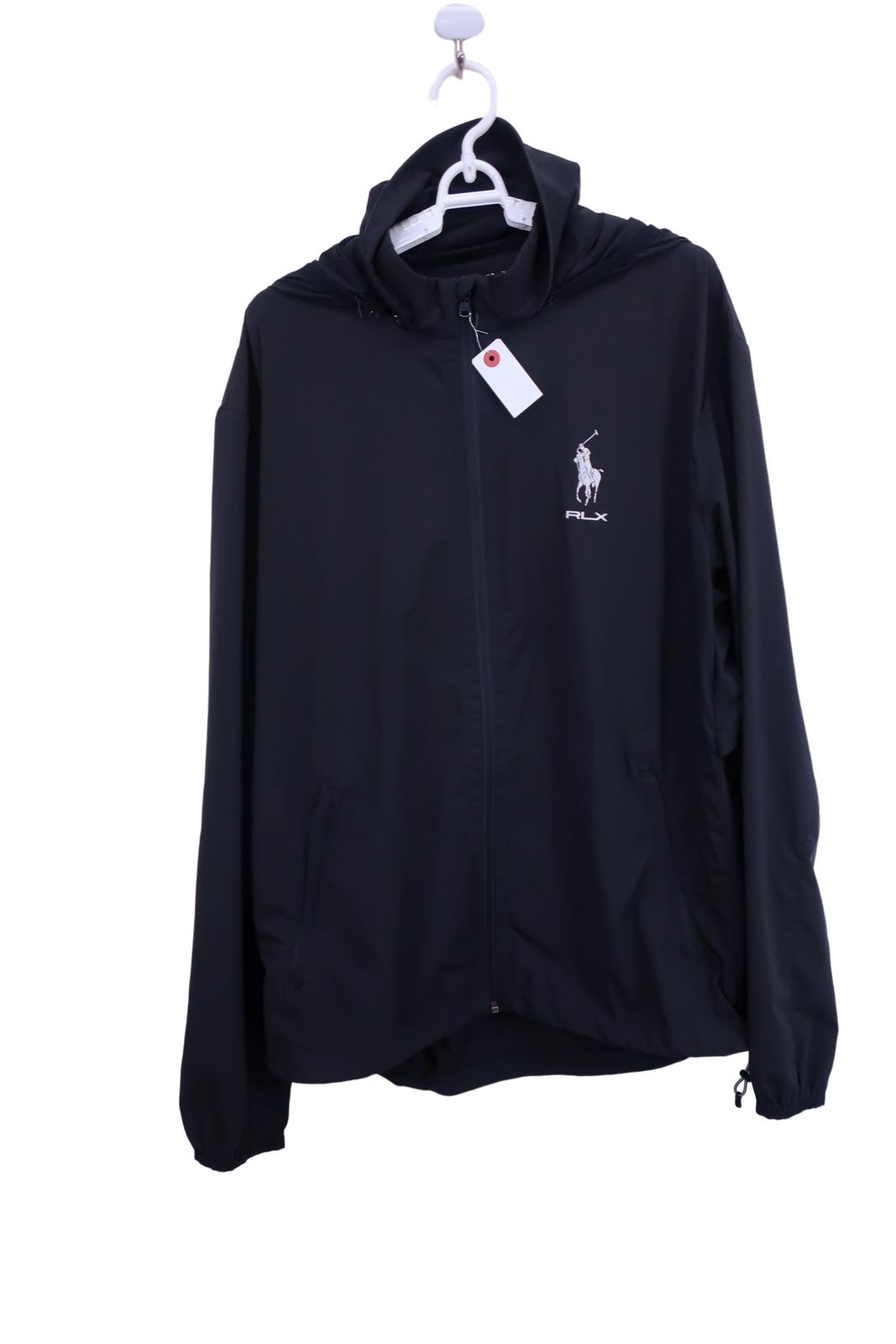 【美品】RALPH LAUREN(ラルフローレン) ウィンドブレーカー 黒 メンズ XL ゴルフ用品 2501-0043 中古