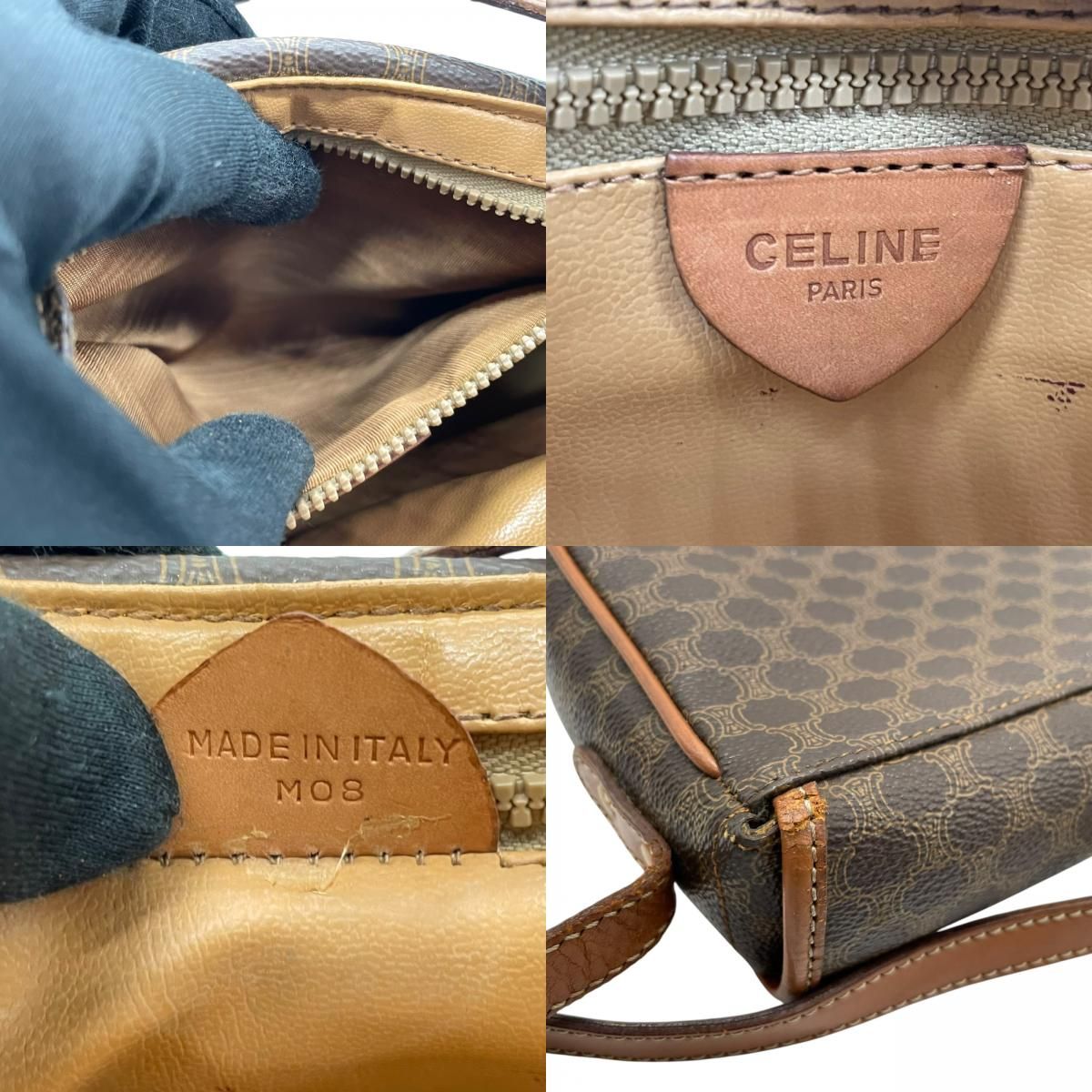 CELINE セリーヌ ショルダーバッグ フラップ ゴールド金具