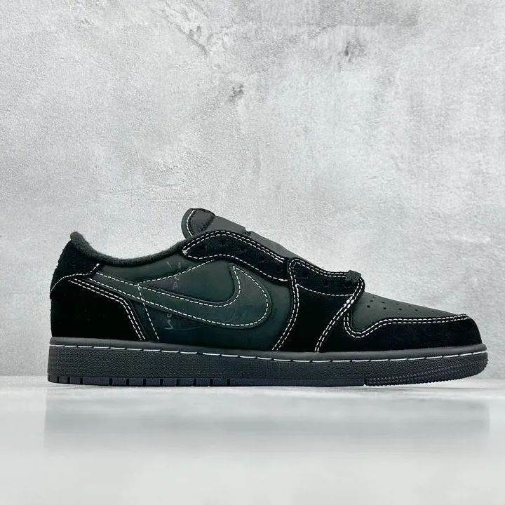 NIKE ナイキ TRAVIS SCOTT AIR JORDAN 1 LOW OG SP BLACK PHANTOM DM7866-001 トラヴィススコット エアジョーダン1ブラックファントム ローカットスニーカー US7.5/25.5cm