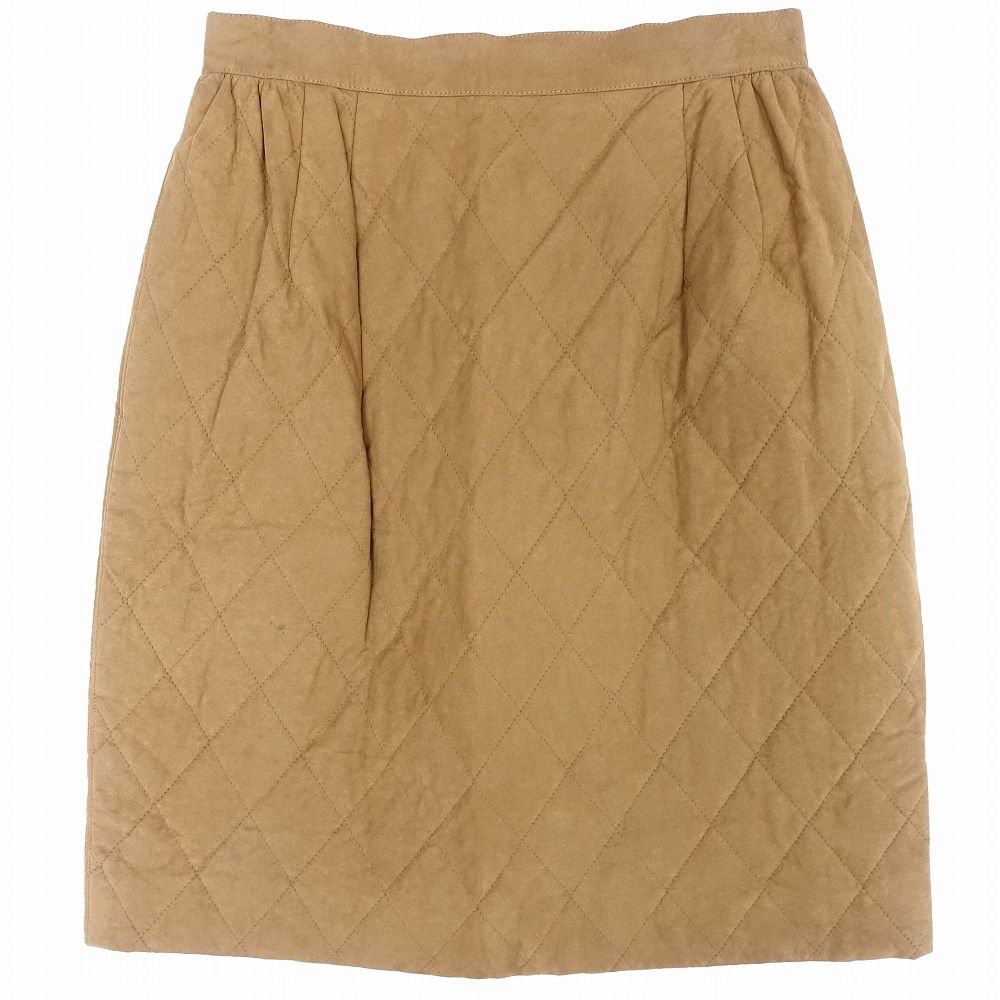 FOXEY フォクシー キルティング スカート ひざ丈 タイト フェイク  