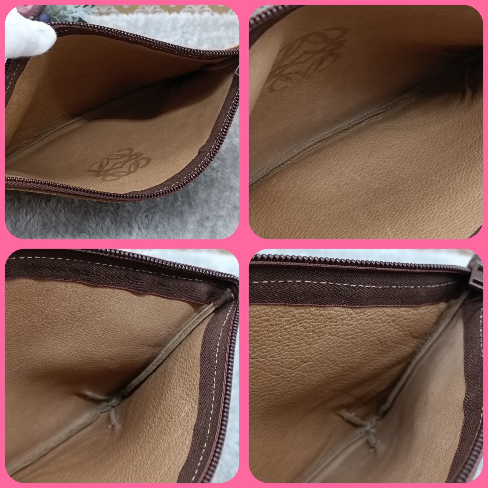 LOEWE 》 ロエベ ポーチ スエード クラッチバッグ 小物入れ