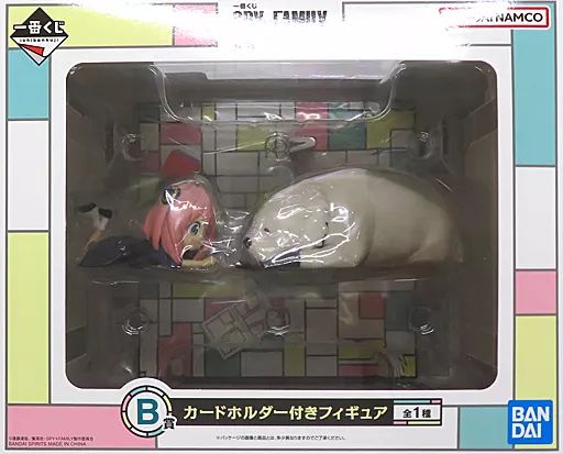 スパイファミリー 一番くじ カードホルダー付き フィギュア アーニャ ボンド 中古】フィギュア アーニャ＆ボンド 「一番くじ SPY×FAMILY-You