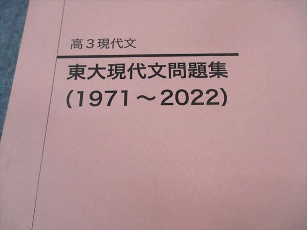 鉄緑会 高3 東大現代文問題集(1971〜2018) 東京大学 テキスト 問題のみ ☆ 012m0D 鉄緑会 高3 東大現代文問題集(1971〜2018) 東京大学 テキスト