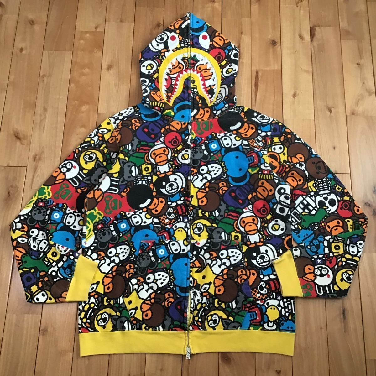 ムック限定 XL Milo Animal Safari シャーク パーカー a bathing ape BAPE shark full zip hoodie エイプ ベイプ マイロ NIGO