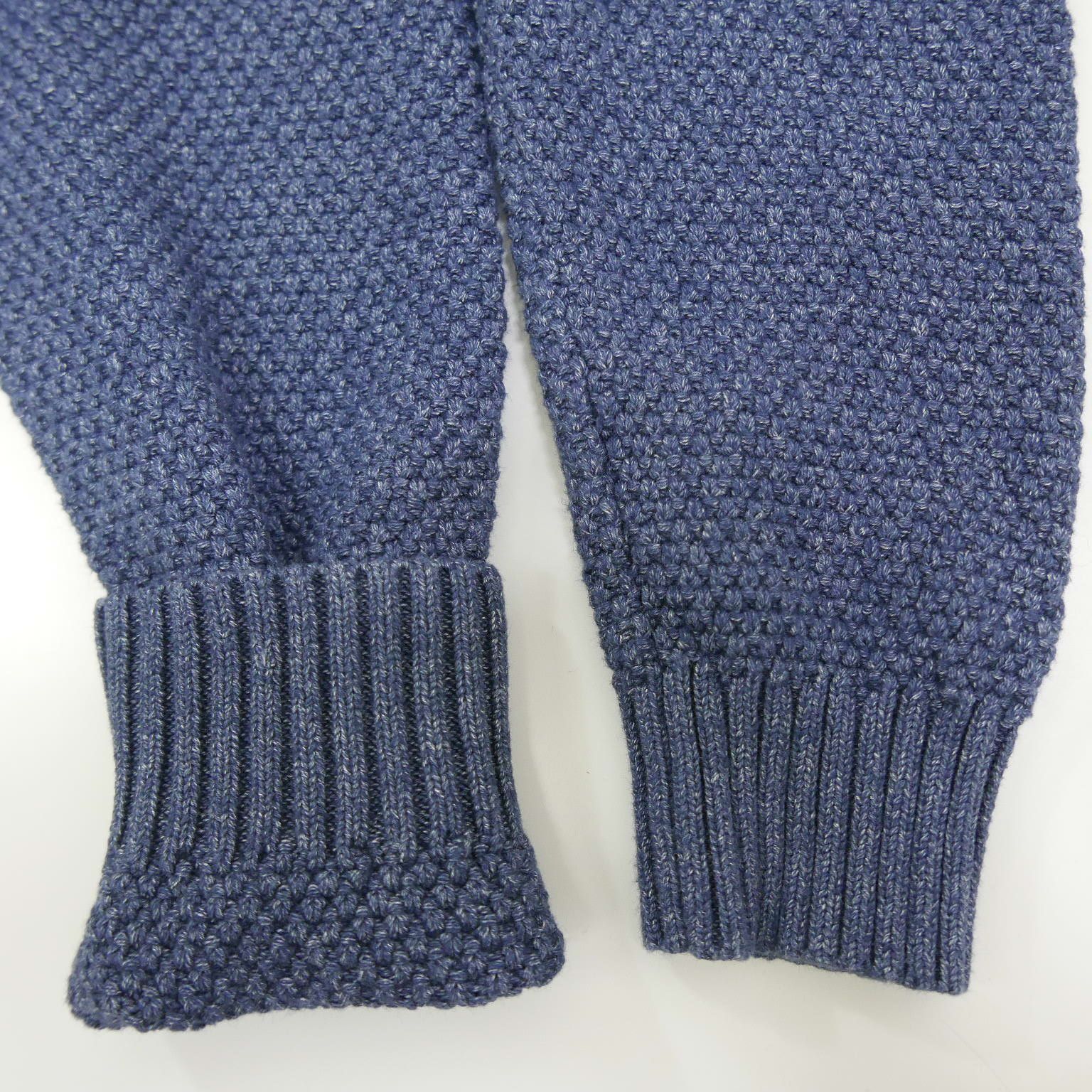 16SS SOPHNET. ソフネット INDIGO COTTON WAFFLE CREW NECK KNIT 