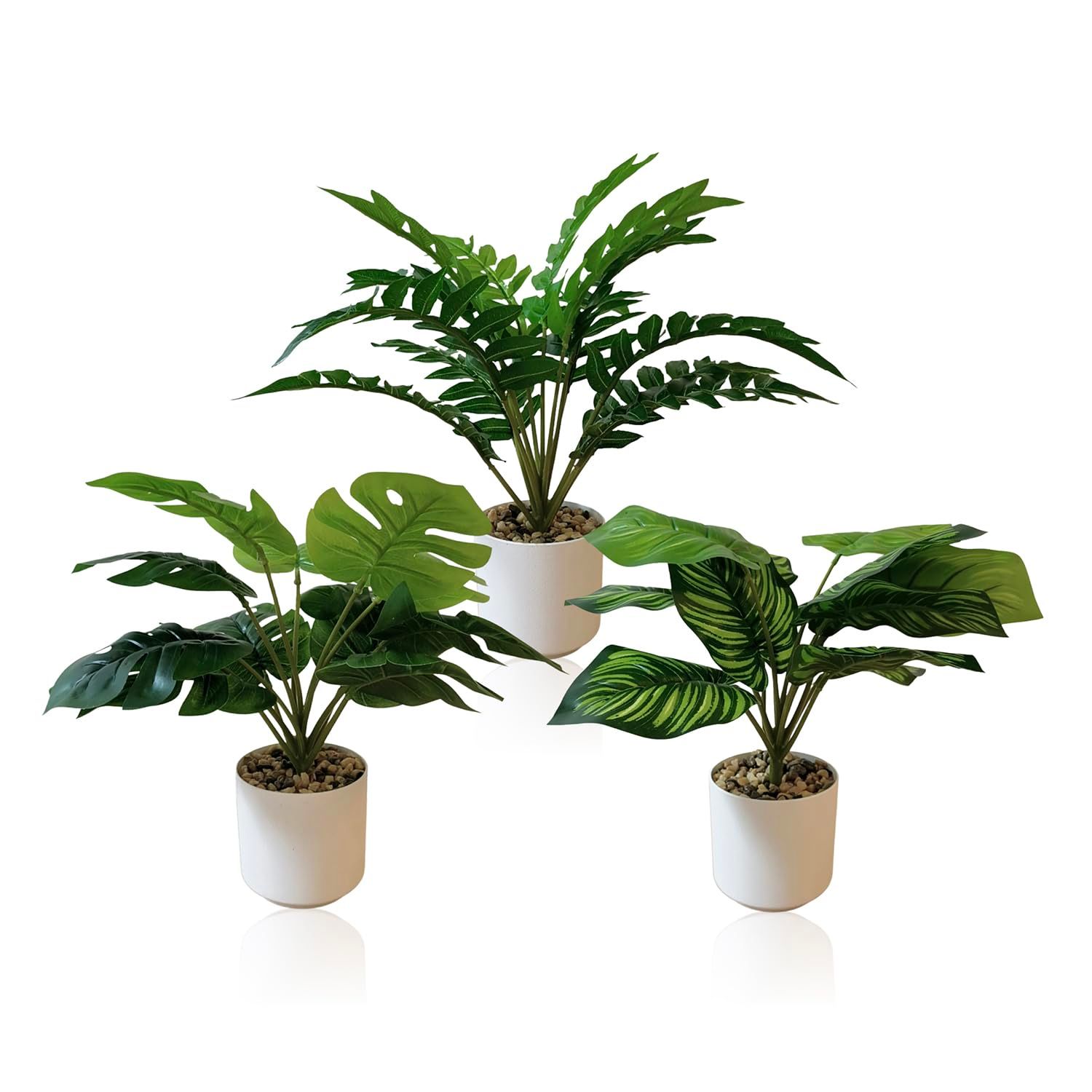 RUNO] フェイクグリーン 人工観葉植物 卓上 多肉 造花 インテリア 鉢 