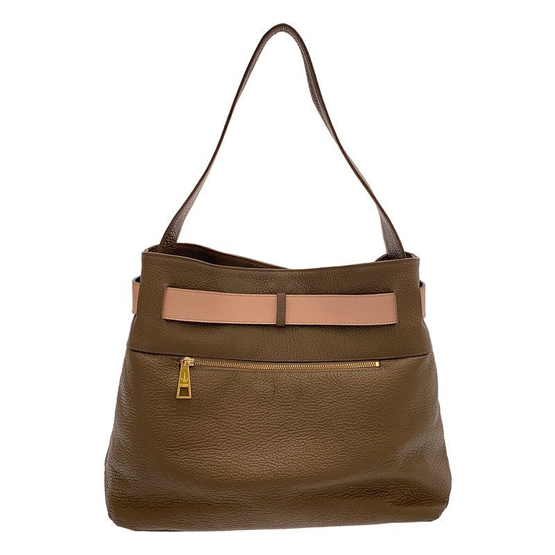 IANNE / イアンヌ | ローブパーカー レザー ワンショルダー トート