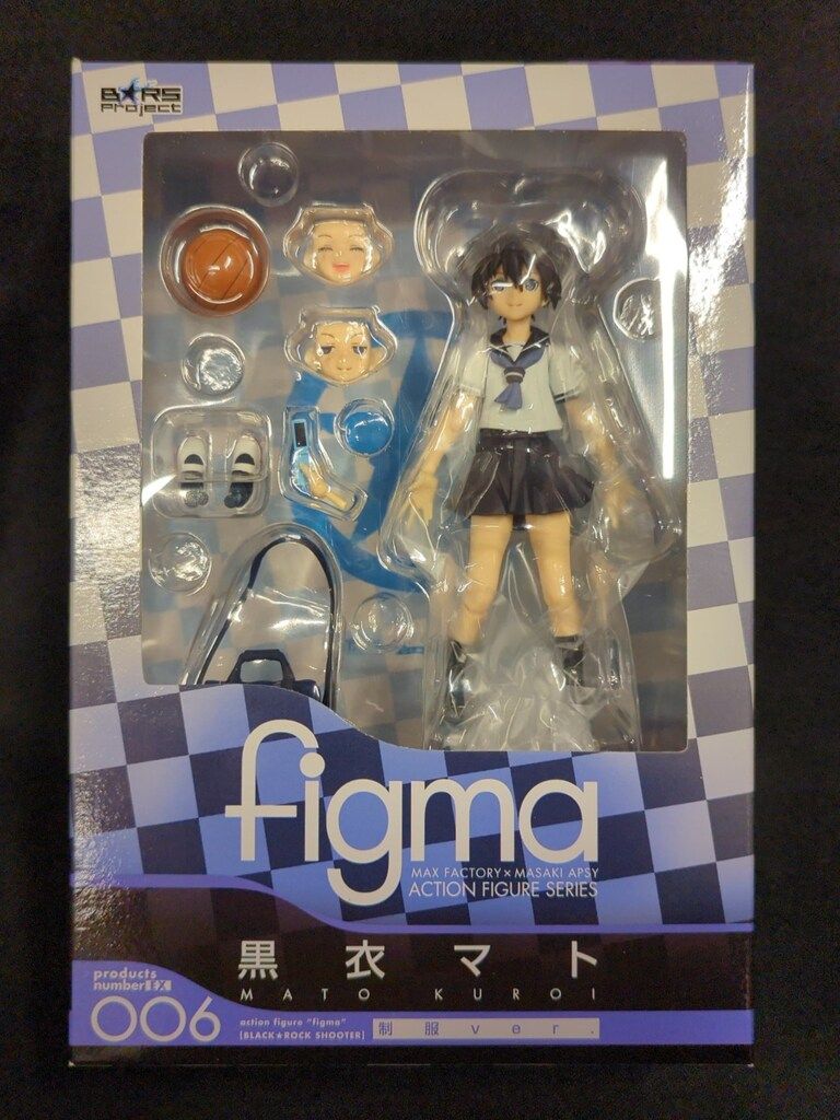 figma 黒衣 マト 制服ver. ブラック ロック シューター 2点 セット figma 黒衣マト 制服ver.