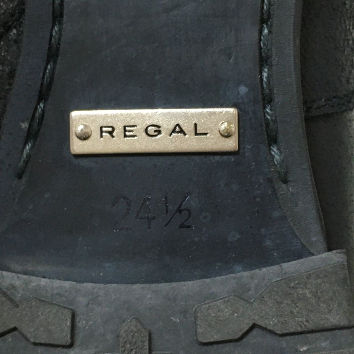 REGAL(リーガル) ショートブーツ 24 1/2 レディース - 黒 レザー