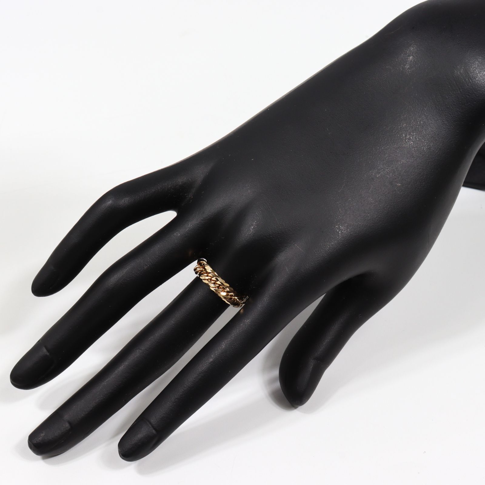 K18チェーンリング 指輪 14号 パティエラ キヘイチェーンリング