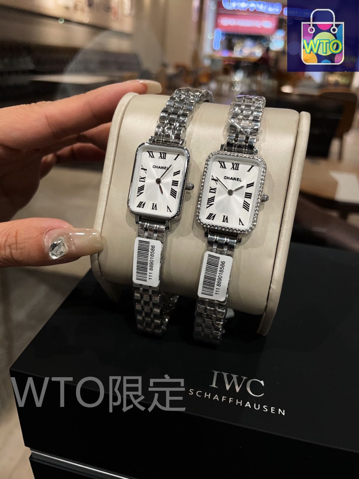 今日特価】Chanel シャネル ケース表面の四角いリングはガラス